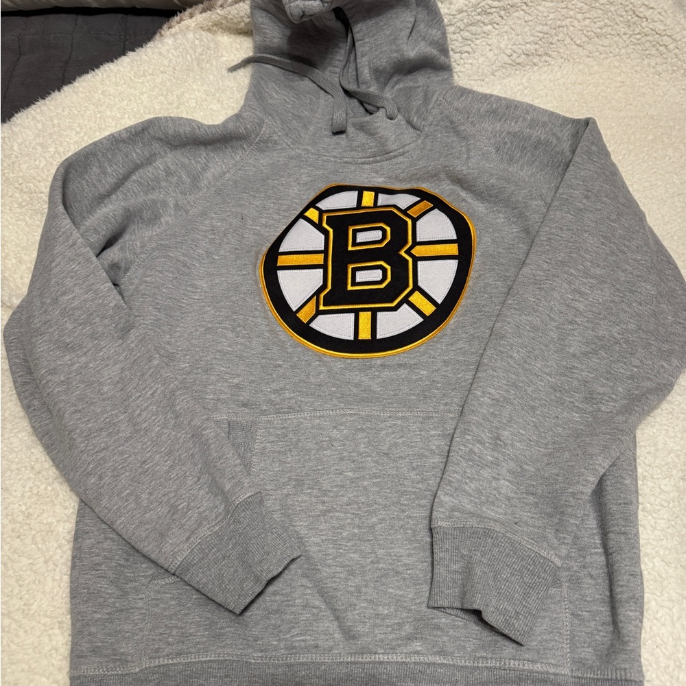 Antigua Gray Hoodie with Bold Design